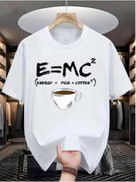 Coffee Energy Formula Graphic T-Shirt Funny Caffeine Lover Streetwear Tee S