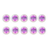 10Pcs LED Glowing Wine Cup Mat Battery Powered Luminous Cup Sticker Luminous Coaster  Bottle Fink light