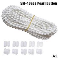 Blind Roman Shade Beaded Pull Chain Cord Cuttable Adjustable for Home DIY Curtain Making Window Roller Blind Replacement Parts A2