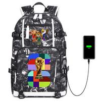 2026 World Cup Print Student Backpack Large Capacity Outdoor Travel Bag USB Charging Laptop Backpack Trendy No specifications