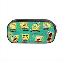 SpongeBob SquarePants Pencil Pouch Large Capacity Student Pencil Case Waterproof Easy Clean Office School Supply Spongebob