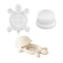 Turtles Shape Silicone Mould Sturdy Flexible Resin Jewelry Holder Crafting Supplies Accessories 1