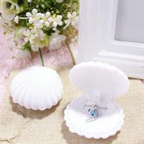 Fashion Shell Shape Jewelry Display Gift Box Case for Necklace Earrings Ring Does Not Apply