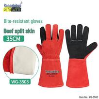 Cowhide Pet Anti-Bite Training Gloves