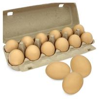 M-Modern-12 Pcs Wooden Eggs Painted Fake Easter Eggs Unpainted Fake Wooden Eggs For Crafts,Easter Decoration Easy To Use Brown