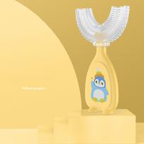 Sagit Manual U-Shaped Toothbrush For Children Oral Cleaning Toothbrush For Children M geltona