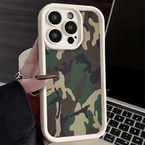 Phone Case for iPhone 17 Air 16E 15 16 Pro Max Camouflage Military Pattern Cover 14 Plus 13 12 Mini Soft Shell Silicone Fundas iPhone 15 Pro gray
