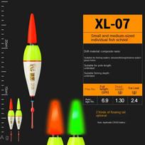 50 vnt. Su CR425 baterija Šviečiantis plūdas LED Bobberiai Nauji Uolų žvejybos plūdai Trumpa uodegėlė Green Light XL-07