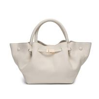 Lychee Pattern Pleated Tote Bag Women's Shoulder Handbag