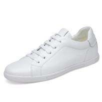 Lengvi patogūs vyriški laisvalaikio batai Natūrali oda Balti batai Jaunimo tendencija Tenis Masculino Gatvės stilius Plokšti 36 white