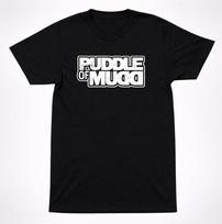 Puddle of Mudd Classic Logo Shirt 2000s Alternative Rock Black Tee S