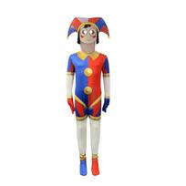 Nuostabus skaitmeninis cirkas Cosplay kostiumai Klounas Pomni Ragatha Jax Cosplay kombinezonas Bodysuit Animaciniai drabužiai vaikams ir suaugusiems Height 110cm blue