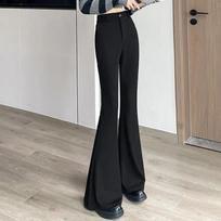 Fashion Black Flare Pants Women Spring Hotsweet Skinny High Waist Trousers Female Sexy Slim Fit Streetwear Bottoms XXXL
