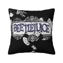 B-Beetlejuice Siaubo Filmo Pagalvės Užvalkalai Užpildas Minkštas Pagalvės Dangtelis Dekoras Helovino Mesti Pagalvės Dangtelis Namų Daug Dydžių 12x12Inch