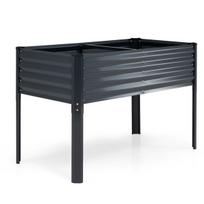Pakelta daržovių lysvė 116.8x61x78.7 cm Pilka metalinė