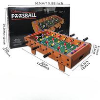 Stalo futbolas Mini stalo futbolo žaidimas Futbolo kamuoliukai Rezultatų sekikliai Medinis stalo futbolo paviršius Vaikams Šeimos vakarams Žaidimų kambariams