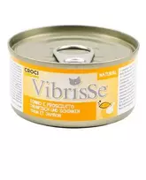 Vibrisse konservai katėms su tunu ir kumpiu, 12x70 g