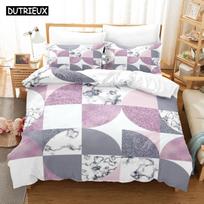 3D Printed Art Marbling Bedding Set Queen King Size Down Quilt Cover With Pillowcase Soft Comfortable Complete EU single(135x200cm)