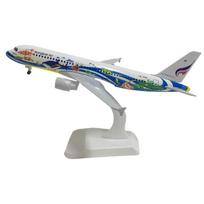 1/300 Scale 20CM Thai Bangkok Fish Airbus A320 Aircraft Model Planel Airplane Diecast Metal  Planes Collect Gifts
