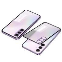 Samsung A55 Metal Frame Snap-On A15 Phone Case, Single-Sided Frosted for Samsung A35, S24FE Compatible. A25 New violetinė