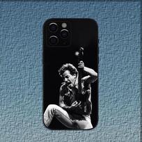 Roko dainininko B-Bruce Springsteen dėklas telefonui iPhone 16,15,14,13,12,11,Pro,X,XS,Max,XR,Plus,Mini Minkštas juodas dangtelis iPhone14Plus gray