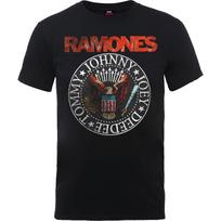 The Ramones Vintage Eagle Seal Official Merchandise 100% Cotton T-shirt Mens Tees Top M/L/XL New S
