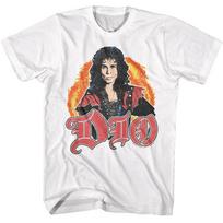 Dio Ronnie James Liepsnos Frontmenas Sunkiojo Metalo Roko Grupės Koncertinis Unisex Marškinėliai S