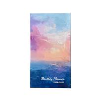 2026 2027 Pocket Calendar Monthly Planner Two Year Portable Schedule Organizer with Floral Cover Design for Daily Planning One Size