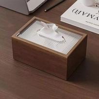 Wood Material Tissue Box Holder Modern Design Napkin Holder New Wood Tissue Case  Office A