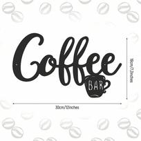 Metal Wall Art Coffee Bar Decor for Kitchen Living Room Cafe TY2368-01