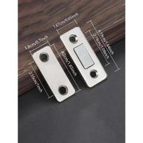Non-Perforated Magnetic Sliding Door Push-Pull Door Closet Door Suction Drawer Patch Absorber Invisible Sliding Door Magnet