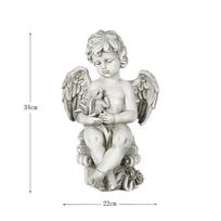 European Antique Garden Angel Resin Sculpture: Creative Ornament for Courtyard Decoration.