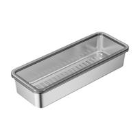 Large Capacity Food Storage Container Rectangle Meat Fresh-keeping Box  Freezer Storage Style AS