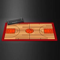 Basketball court Mouse Pad Large Computer Office Game Table Mats XXL Rubber Antislip Gaming Keyboard Mousepads Long Desk Pads 800x300x2mm