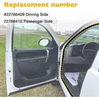 Front Door Weather Strip Seal EPDM for 07-14 Chevrolet Silverado Suburban Tahoe GMC Yukon XL Cadillac Escalade 22766409 22766410 Front Left