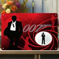 James Bond 007 Spy Metal Wall Art Garage Bar Decor Gift