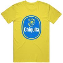 Chiquita, T-, Bananai Vintažinis Retro Ramunėlės Geltonas Unisex Minkštas Medvilninis Marškinėliai S įvairiaspalvis