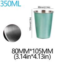 350/500ml 304 nerūdijančio plieno metalinis puodelis Alaus puodeliai Vyno Kavos Namų Biuro Baro Kelioniniai Kempingo Puodeliai Gėrimo Kavos Arbatos Puodelis 350-500ml yellow