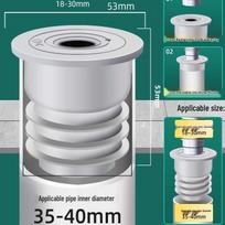 Silicone Anti-Odor Kitchen Drain Sealing Plug for Washing Machine
