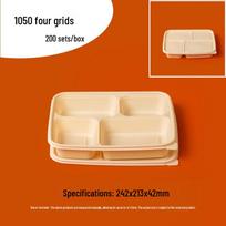 Eco-Friendly Biodegradable Rectangular Takeaway Boxes