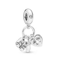 925 Silver Horseshoe Clover Tree of Life Pendant for DIY Necklace Bracelet Women Jewelry Gift