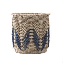 Hand-woven Basket, Storage Organizer, Woven Paper Rope Basket for Decorative Accessories, Versatile
