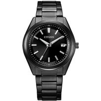 CITIZEN COLLECTION 5 ATM Water Basic Men's Watch, 3-Hand Model, Light-Powered Eco-Drive, Resistance, Black, AS1085-61E