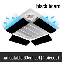 YIXI Black Ceiling AC Vent Wind Deflector
