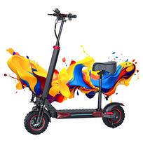 New E-Scooter J11 Max Folding Electric Scooter 1200W Motor 48V18AH 10 inch Tire Adult Seat Travel 30-40 Mile Electric Scooter E-Bike 1200W 48V 18AH juoda