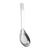 Stainless Steel Soup Spoon with Deep Head Mirror Polished Dessert Eating Spoon Heavy-Duty Tableware for Home Restaurant S
