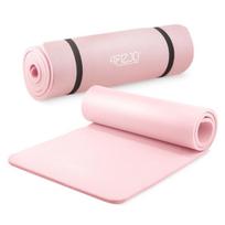 Gimnastikos, jogos, treniruočių kilimėlis 4FIZJO, 180 x 60 cm, 1 cm, rožinis, neslystantis, fitness kilimėlis, yoga mat, treniruotėms, pratimams, uniwersalny