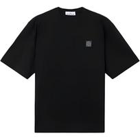 Stone Island Logo Patch Crew Neck Short Sleeve T-Shirt Men Tops Black K2S152100025S0115-V0029 M