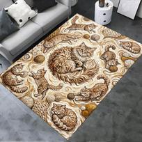 2025 New Cute kitten Carpet Rug for Living Room Bedroom Home Sofa Decoration,Kids play Non-slip Floor Mat 40x60cm( 15x23in )