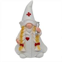 Cute Gnomes Healthcare Worker Statue Resin Craft Doctor Nurse Dwarf Figurine Hospital Ornament Gift For Students Doctors